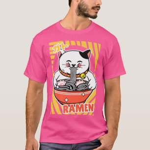 Ramen Cat Kawaii Japanisch Anime Lover 146 T-Shirt