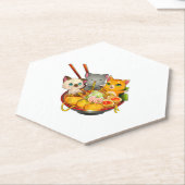 Ramen Cat Kawaii Neko Anime Otaku Cats Japanese Untersetzer (angewinkelt)