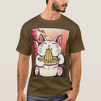 Ramen Cat Lover Kawaii Anime 1483 T-Shirt