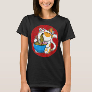 Ramen Cat Neko Anime Cat Lover Kawaii Japanischer T-Shirt