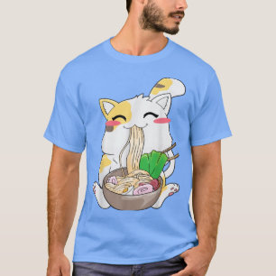 Ramen Cat Neko Anime Kawaii Japanischer Merch Gesc T-Shirt