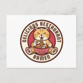 Ramen Cat  Postkarte (Vorderseite)
