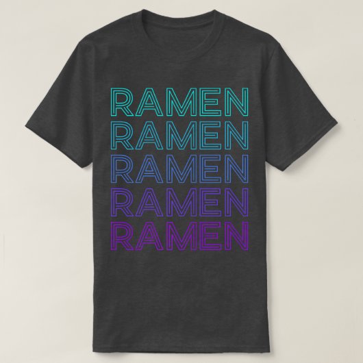 Ramen Cat Retro 1518 T-Shirt (Design vorne)