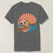 Ramen Cat T - Shirt, Japanisch Kawaii Niedlich Ani T-Shirt (Design vorne)
