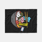 Ramen Cat Transgender Lgbt Trans Pride Janpanese N Fleecedecke (Vorderseite (Horizontal))