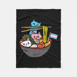 Ramen Cat Transgender Lgbt Trans Pride Janpanese N Fleecedecke
