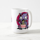Ramen Cat Zombie Kaffeetasse (VorderseiteRechts)