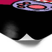 Ramen Cat Zombie Poster (Ecke)