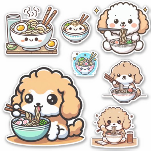 Ramen Cavoodle Aufkleber (Vorderseite)