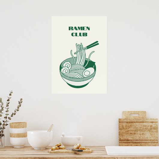 Ramen Club Poster (Küche)