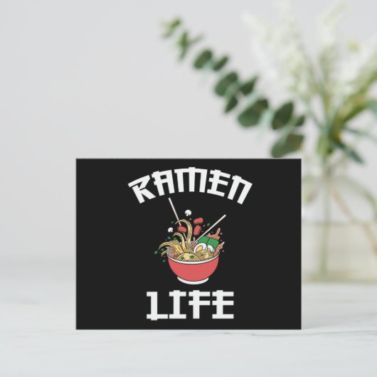 Ramen Club Team | Ramen Life Love Design Postkarte (Stehend Vorderseite)