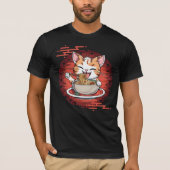 Ramen Eating Cat T-Shirt (Vorderseite)