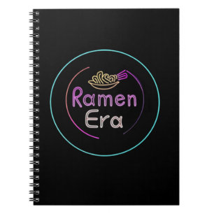 RAMEN ERA, japanisches Essen, NEON STYLE Notizblock
