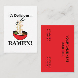 Ramen Es ist leckeres Ramen Visitenkarte