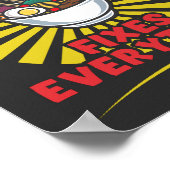 Ramen fixt alles - Funny Quote Design Poster (Ecke)