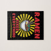 Ramen fixt alles - Funny Ramen Quote Design Puzzle (Horizontal)