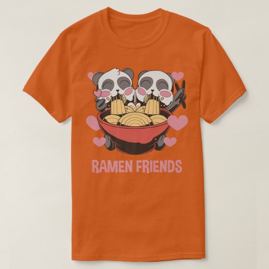 Ramen Friends Panda - Niedliche Anime Besties 1558 T-Shirt (Design vorne)