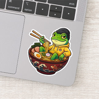 Ramen-Frosch-Aufkleber Aufkleber