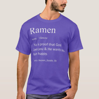 Ramen Funny Definition Funny Ramen Japanisches Ess T-Shirt