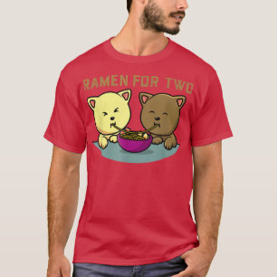 Ramen für zwei Niedliche Katzen von Kawaii mit Bow T-Shirt