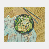 Ramen Geburtstagsgeschenk Fleecedecke (Vorderseite (Horizontal))