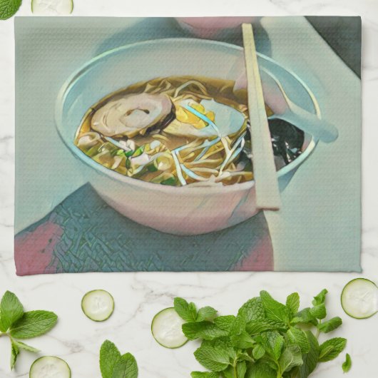 Ramen Geburtstagsgeschenk Geschirrtuch (Gefaltet)