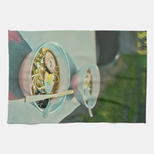 Ramen Geburtstagsgeschenk Geschirrtuch (Horizontal)