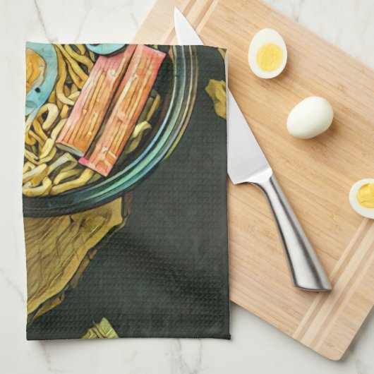 Ramen Geburtstagsgeschenk Geschirrtuch (Viertel Falte)