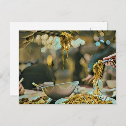 Ramen Geburtstagsgeschenk Postkarte (Vorne/Hinten)