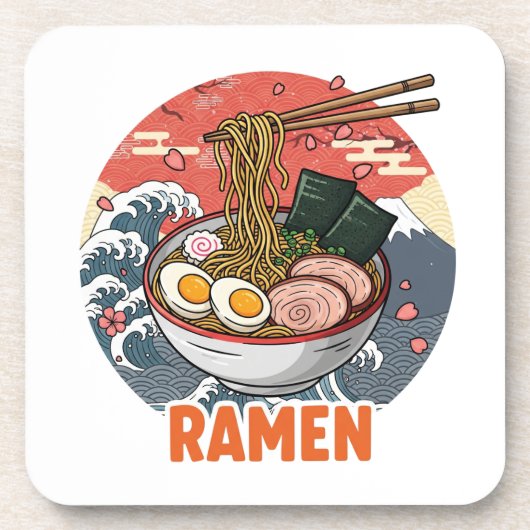 Ramen Getränkeuntersetzer (Vorderseite)