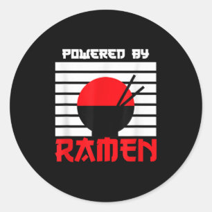 Ramen Inside, genießen Sie Japanisch mit Ramen Quo Runder Aufkleber