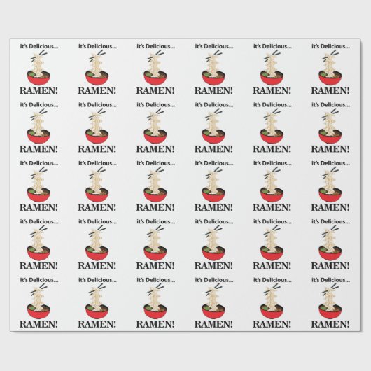 Ramen It's Delicious Ramen Geschenkpapier (Flach)