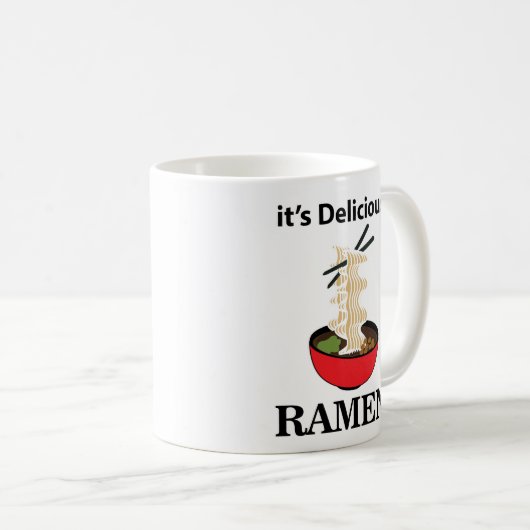 Ramen It's Delicious Ramen Kaffeetasse (VorderseiteRechts)