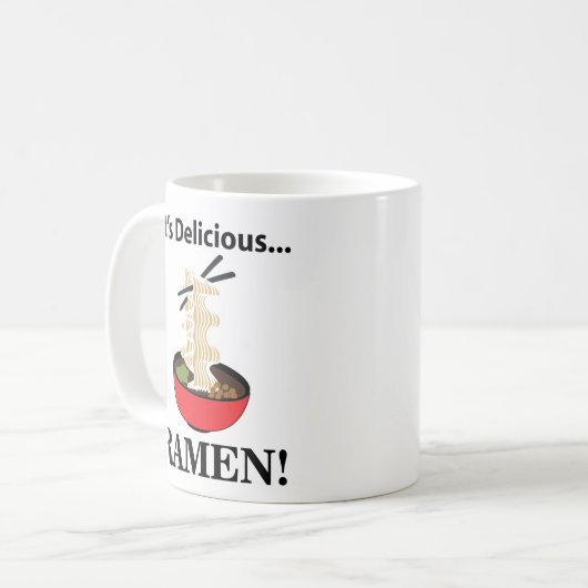 Ramen It's Delicious Ramen Kaffeetasse (Vorderseite Links)