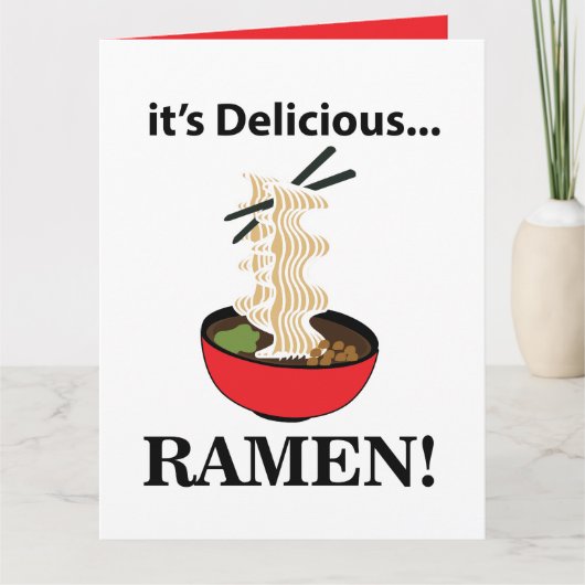 Ramen It's Delicious Ramen Karte (Vorderseite)