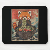 Ramen Japanese Graphic Tees Red Panda Anime Shirts Mousepad (Vorne)