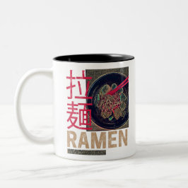 Ramen Japanese Noodle Anime Vintag Zweifarbige Tasse