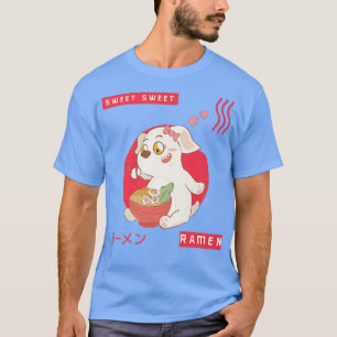 Ramen Japanisch Nudeln Sweet Hund Funny Hunde mit  T-Shirt
