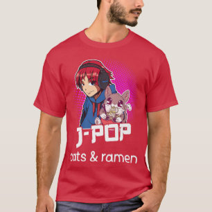 Ramen JPop Cat Lover Ramen Noodles japanischer Pop T-Shirt