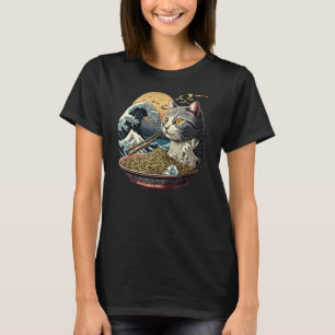 Ramen-Katze   Japanischer Vintage-Stil T-Shirt