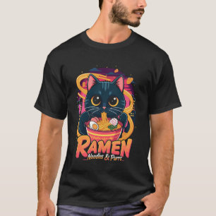 Ramen Katze - Nudeln & Schnurren T-Shirt