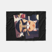 Ramen Kawaii Cat Anime 1 Fleecedecke (Vorderseite (Horizontal))