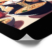 Ramen Kawaii Cat Anime 1 Poster (Ecke)