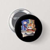Ramen Kawaii Cat Anime Button (Vorne & Hinten)