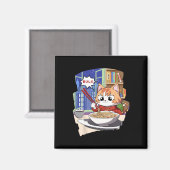 Ramen Kawaii Cat Anime Magnet (Vorderseite/Rückseite)