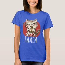 Ramen Kawaii Japan Anime Manga Cat T-Shirt