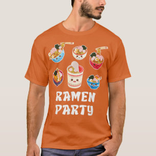 Ramen Kawaii Japanischer Noodle Bowl Ramen Party T-Shirt