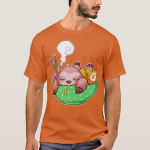 Ramen Kawaii Sloth Anime Otaku Japanische Noodels1 T-Shirt