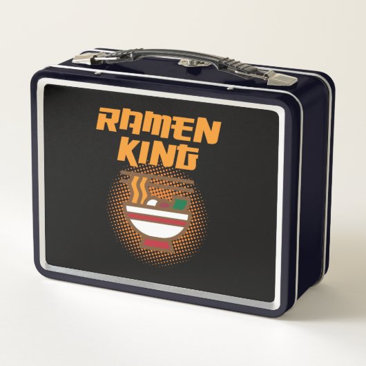 Ramen King Anime Kawaii Ramen Noodles Lover Graphi Metall Brotdose (Rückseite)