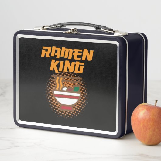 Ramen King Anime Kawaii Ramen Noodles Lover Graphi Metall Brotdose (Beispiel)